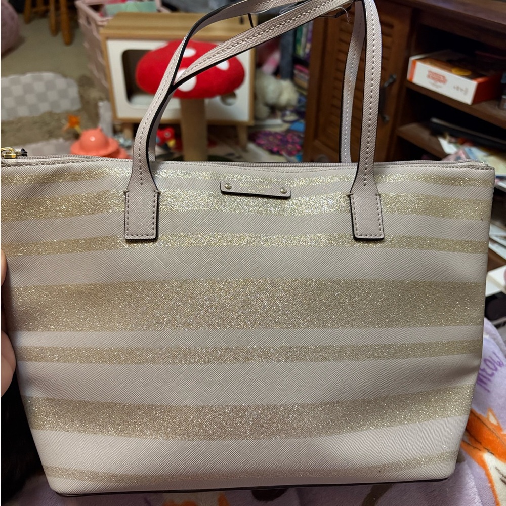 Kate Spade Light Purple Glitter Purse